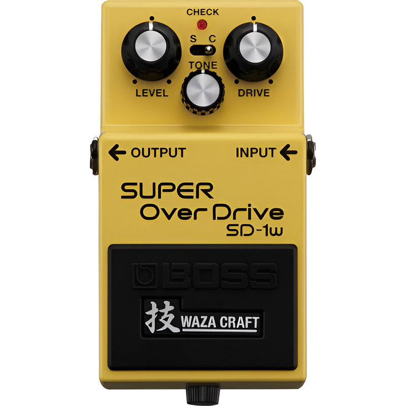 Pedal Boss Sd-1w Pedal De Efectos Waza Craft Super Overdrive Amarillo