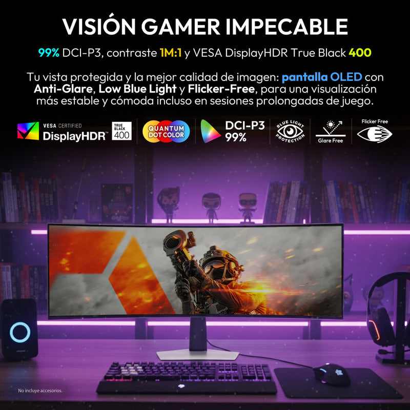 Samsung 49 Odyssey G9 Oled Curved Gaming G93sc Aluminum Silver