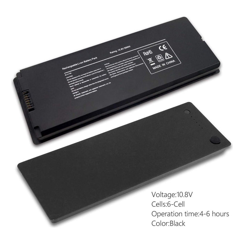 Batería Para Portátil Macbook 13 A1185 A1181 10.8v 59wh Negro