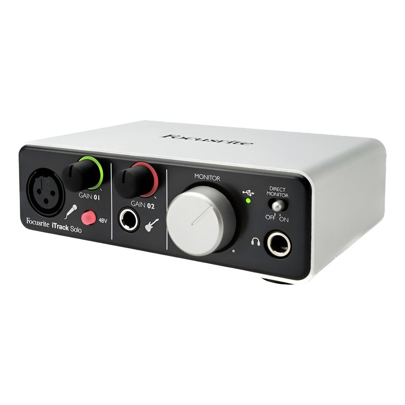 Focusrite Itrack Solo Interfaz Audio iPad Mac Y Pc Blanco