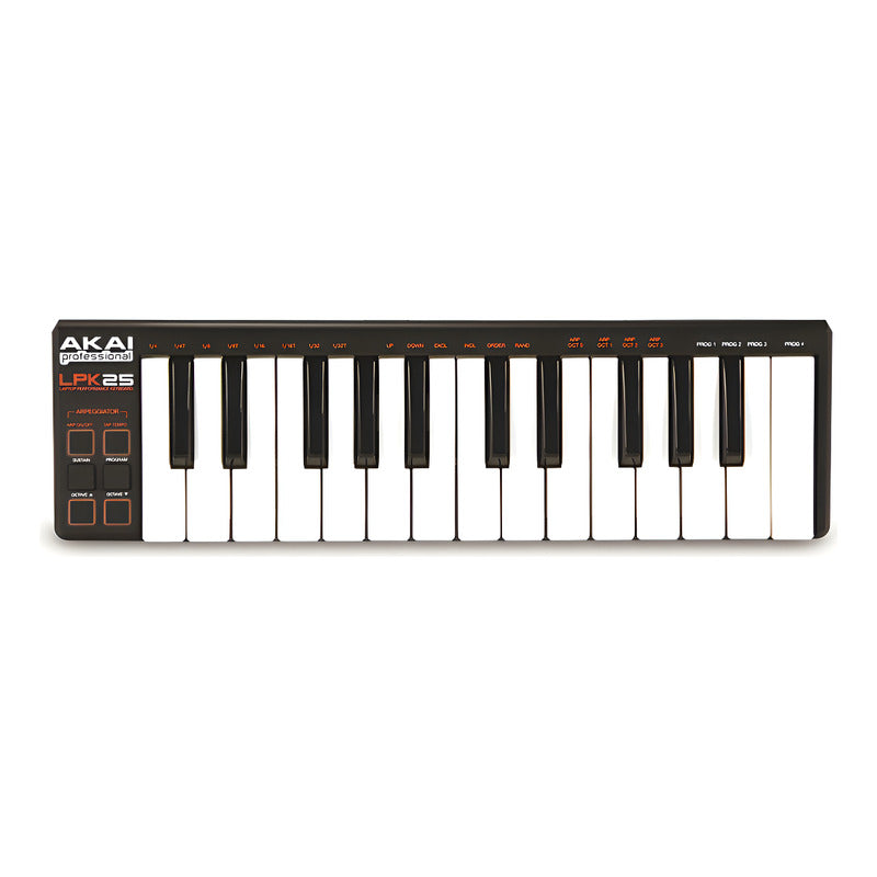 Akai Lpk25 Controlador Midi Pequeño De 25 Teclas  Negro