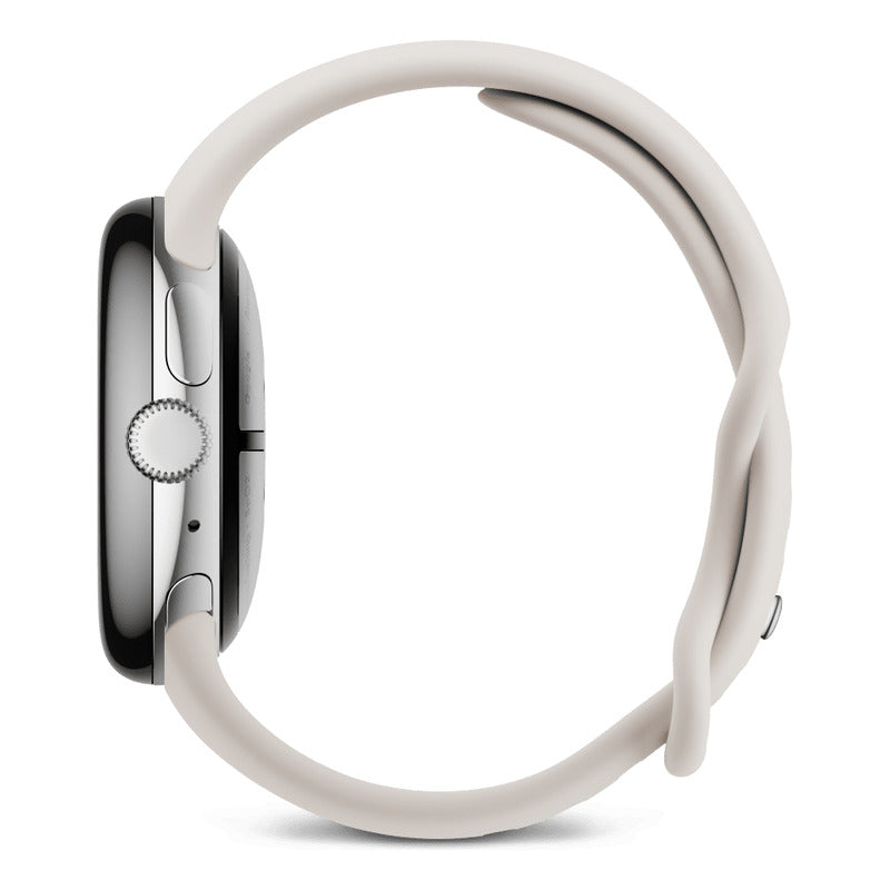 Google Pixel Watch 3 41mm Smartwatch Reloj Inteligente Polished Silver Silicona Porcelain Polished Silver