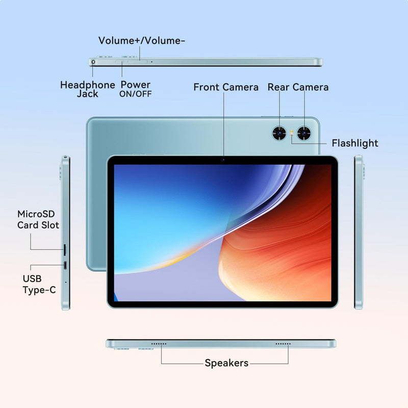 Svitoo 10  Gen1 Tablet Android 15 Octa Core 12 Gb Ram 128 Gb Azul