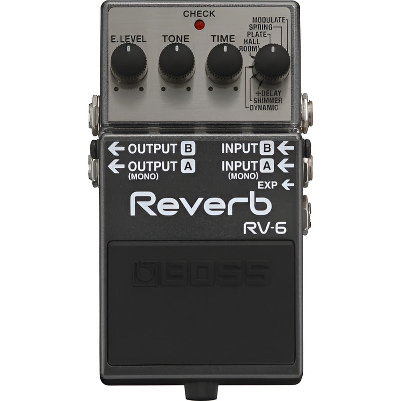 Boss Rv-6 Pedal De Efectos Digital Reverb Negro