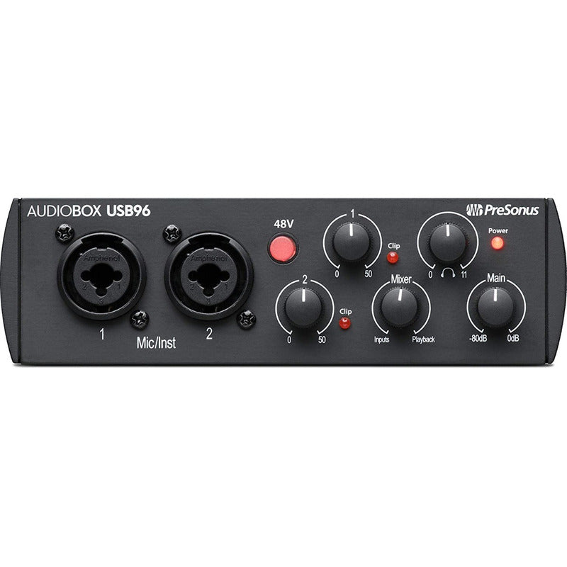 Presonus Audiobox 96 Usb 2x2 Interfaz Audio Negra Negro