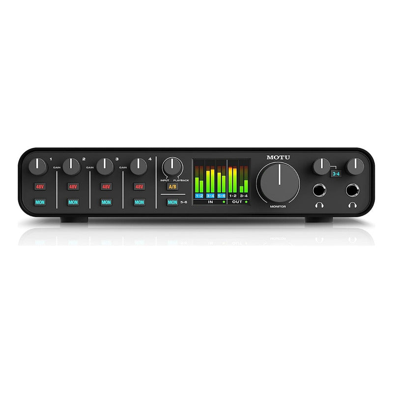 Motu M6 Interfaz De Audio Midi Usb-c 6x4 192 Khz 24 Bit Negro