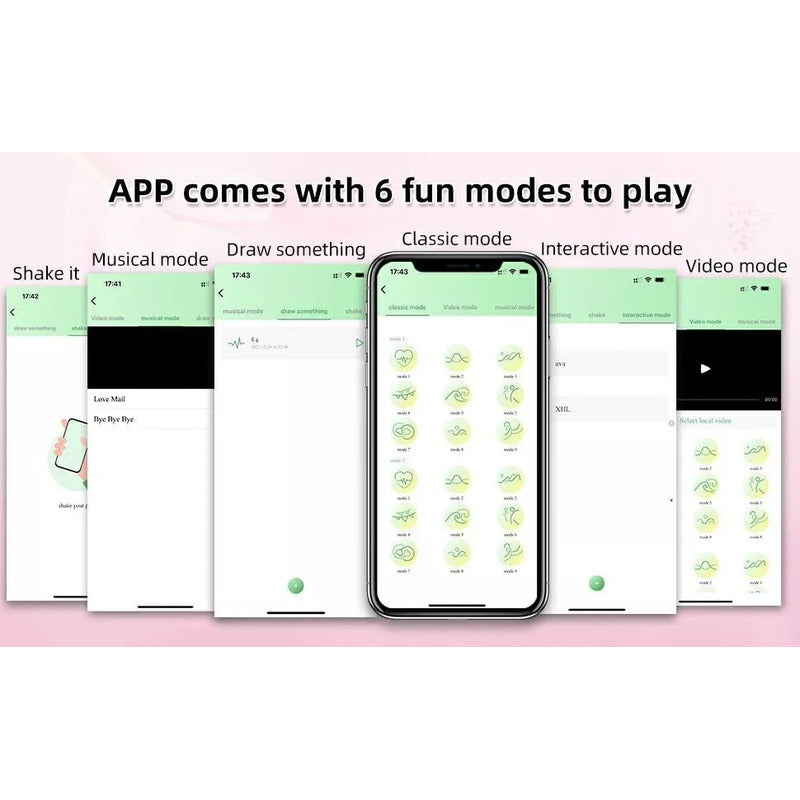 Vibrador Discreto 2 En 1 Inalámbrico Control Remoto App Rosa