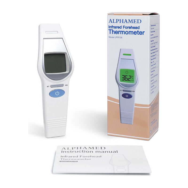 Termómetro Digital Infrarrojo Para Bebes Alphamed Ufr 106 Blanco