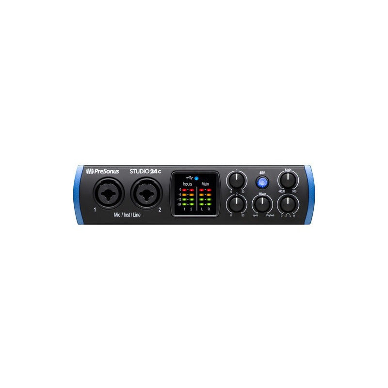 Presonus Studio 24c Interfaz Audio Usb C Midi Negro No Aplica