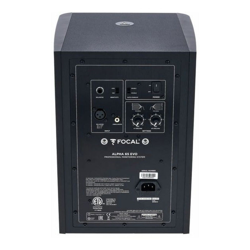 Focal Alpha 65 Evo Monitor De Estudio  Negro