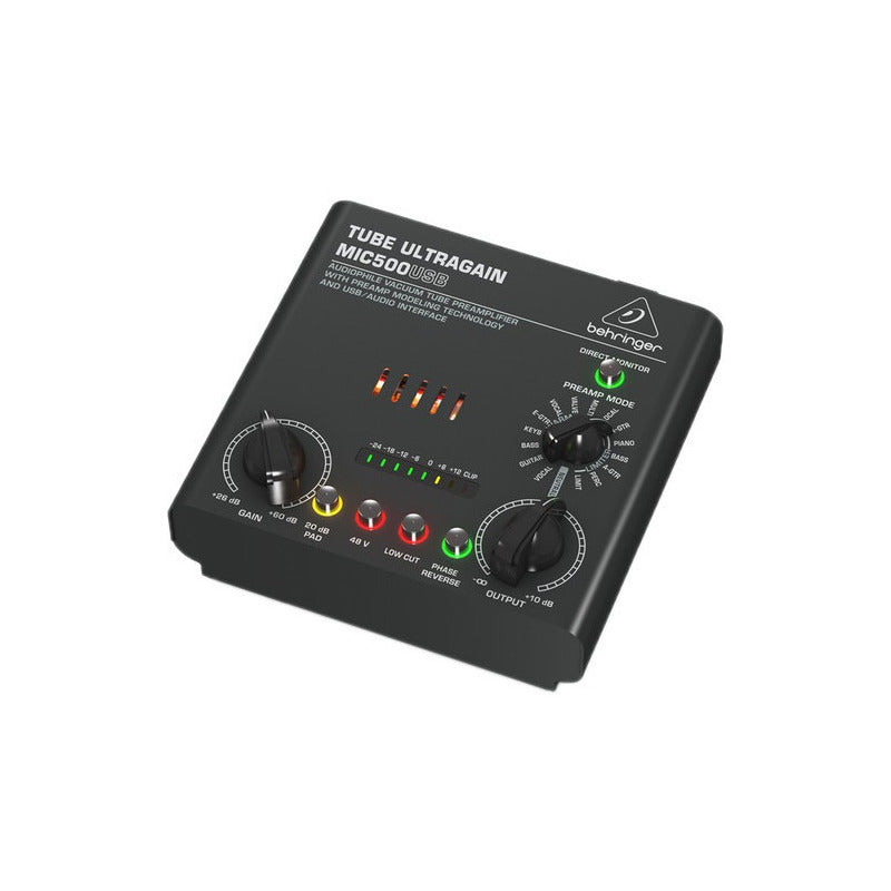 Behringer Mic500usb Preamp De Tubo