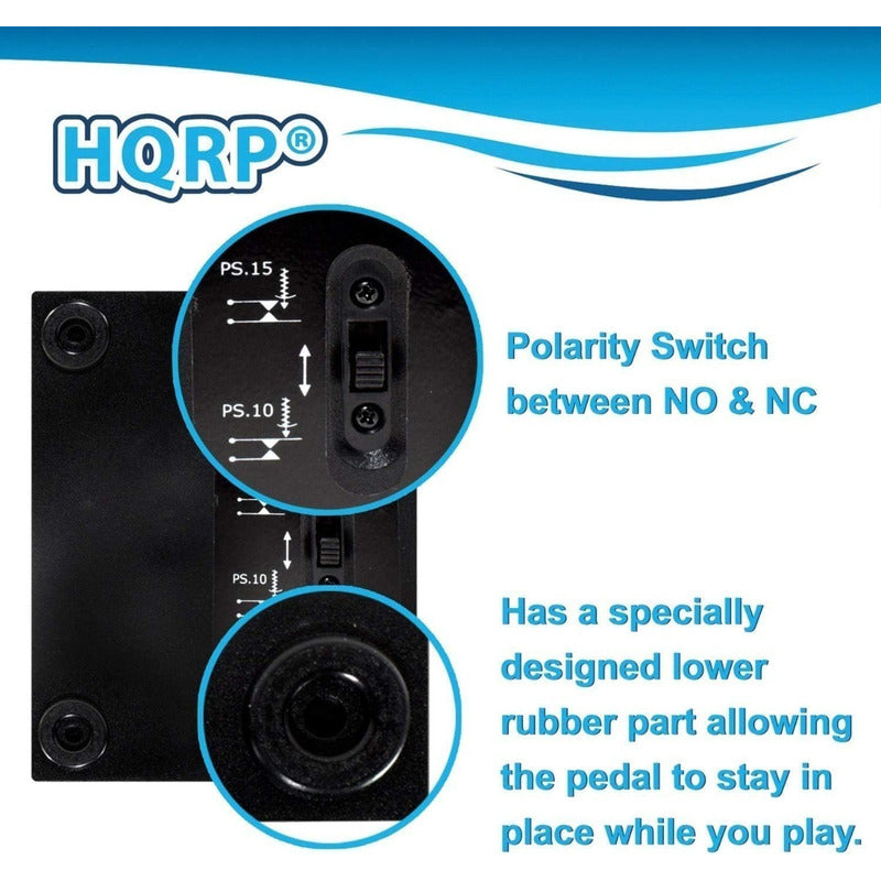 Hqrp Pedal Compatible Con Alesis Sr-16 Sr-18 Roland Cr-1000 Negro