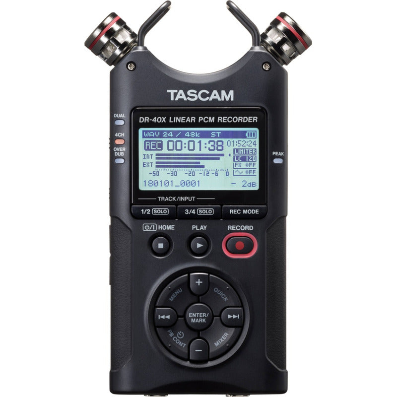 Tascam Dr-40x Grabadora Portatil Negro