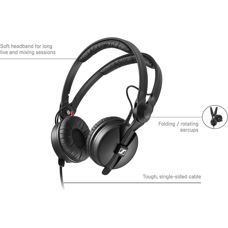 Sennheiser Hd 25 On Ear Audifonos Dj  Black