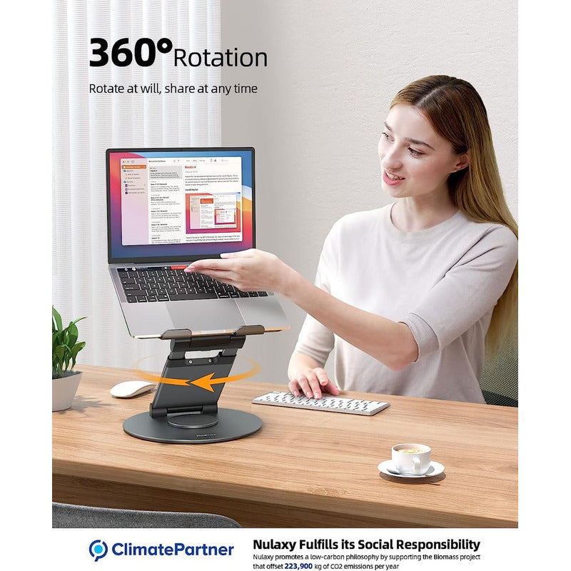 Nulaxy Ls18 Soporte Stand Para Laptop Ajustable Giratorio
