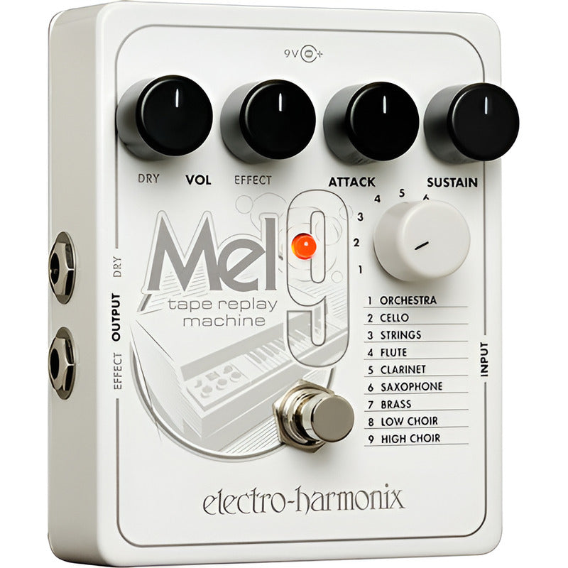Electro-harmonix Mel9 Pedal Efectos Guitarra Tape Replay Blanco