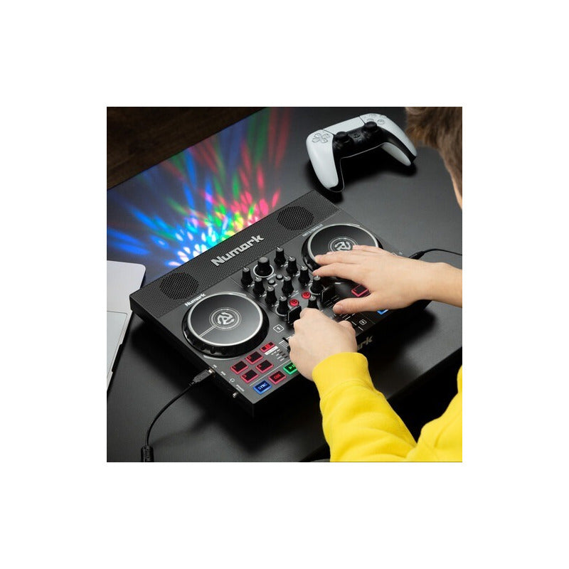 Numark Party Mix Live Controlador Dj Parlantes Show De Luces Negro
