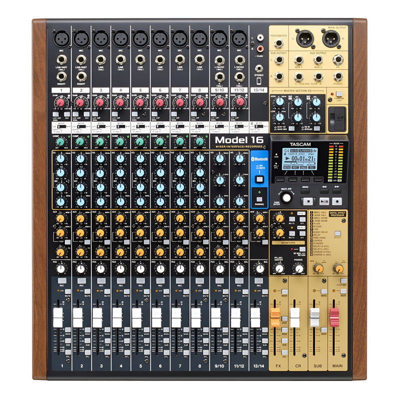 Tascam Modelo 16 Hybrida Grabadora Digital Multipista  Negro