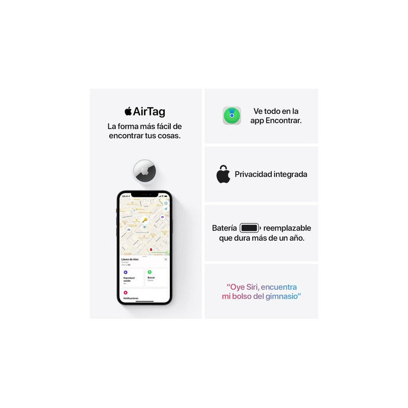 Apple Airtag Original Pack Por 4 Unidades Blanco