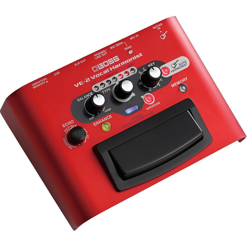 Boss Ve-2 Vocal Harmonist Pedal Multi Efectos Guitarra Rojo