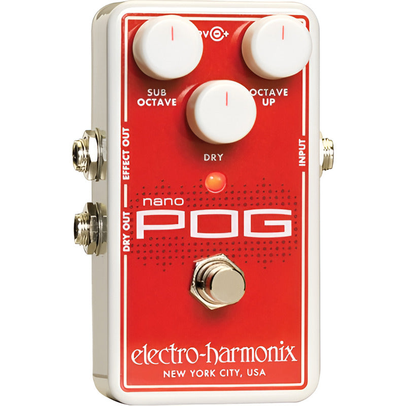 Electro-harmonix Nano Pog Pedal Generador De Octavas Rojo/blanco