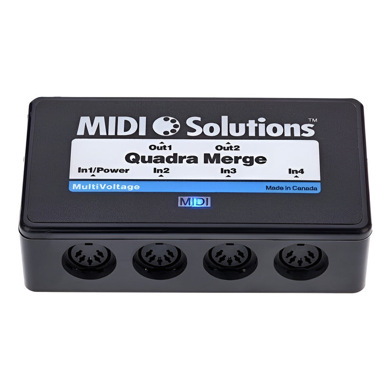 Midi Solutions Quadra Merge Interfaz Midi 4x2 Negro