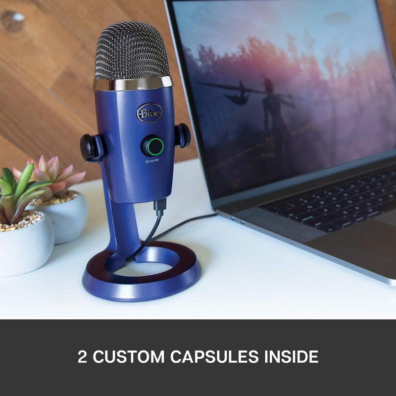 Blue Yeti Nano Micrófono Condensador Streaming Grabacion Vivid Blue