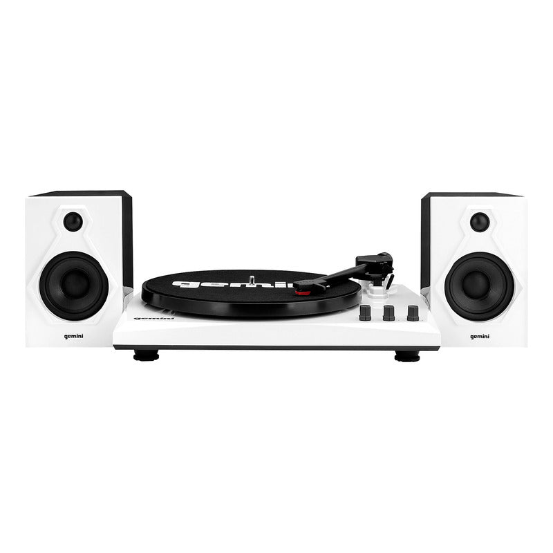 Gemini Tt-900br Turntable Dual Stereo Speakers Blanco