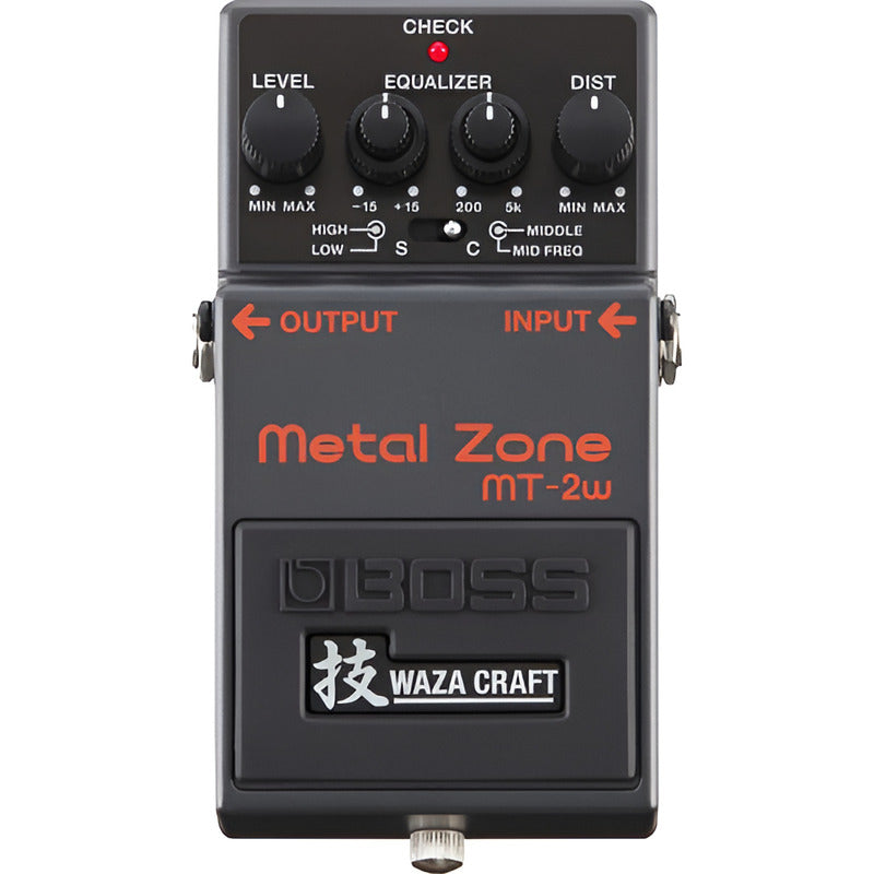 Boss Mt-2w Pedal De Efectos Distortion Waza Metal Zone Negro