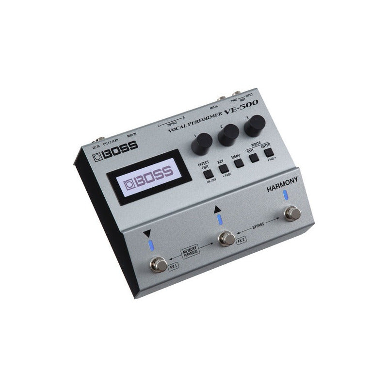 Boss Ve-500 Pedal De Efectos Vocal Performer Effects Plateado
