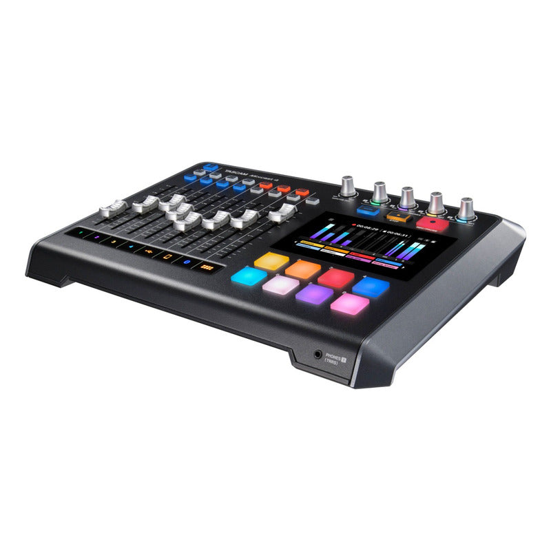 Tascam Mixcast 4 Interrfaz De Audio Mixer Usb 14x2 Negro
