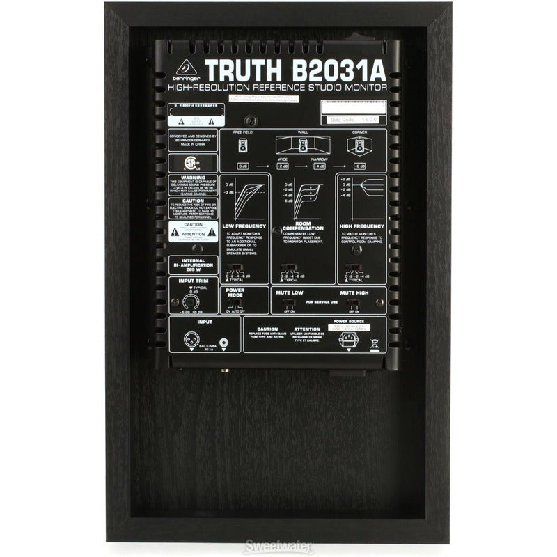 Behringer Truth B2031a Monitor Estudio Activo Negro
