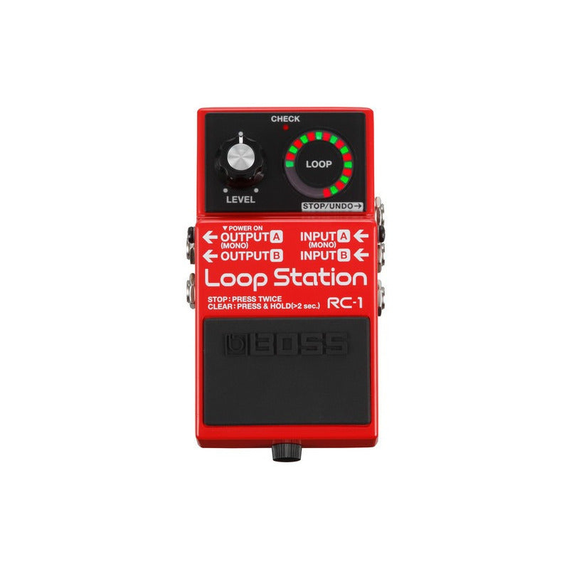 Boss Rc-1 Pedal Efectos Loop Station Rojo