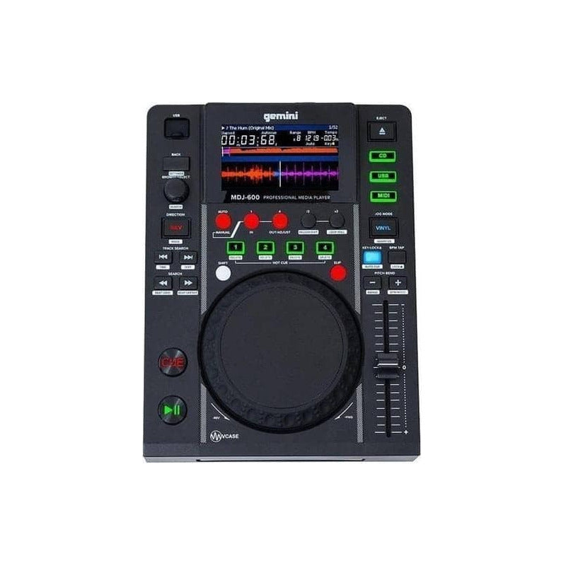 Gemini Sound Mdj-600 Controlador Dj Pro Multimedia Usb Cd Negro