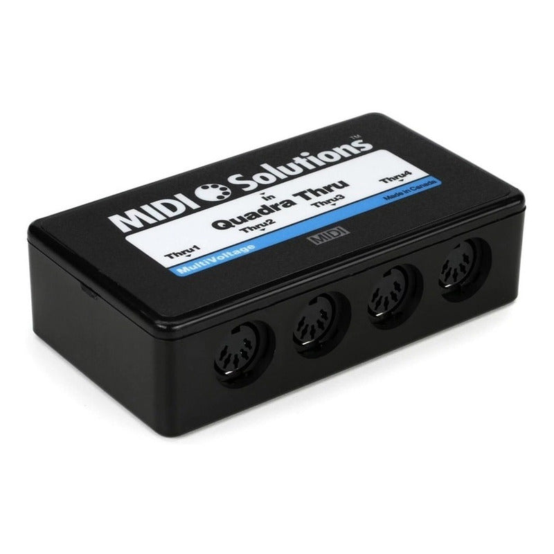 Midi Solutions Quadra Thru Interfaz Midi 1x4 Negro