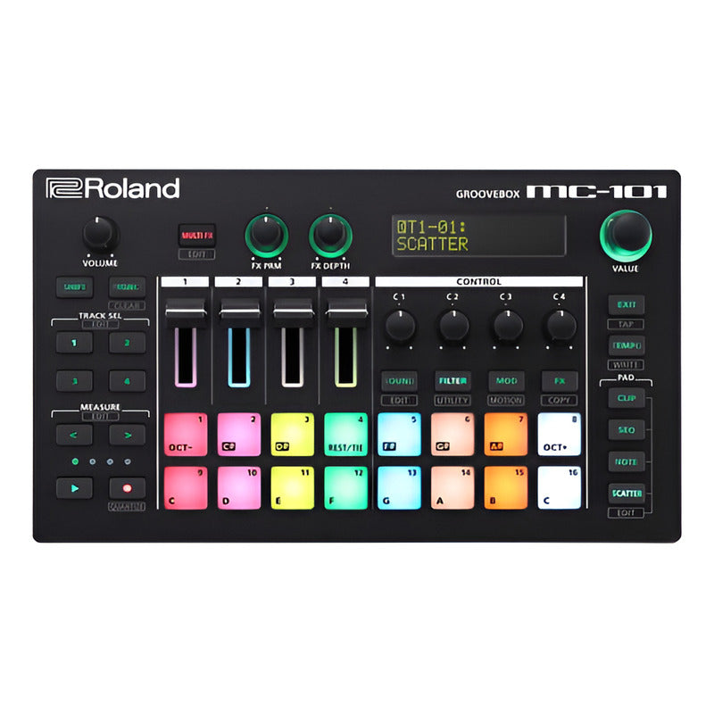 Roland Mc-101 Secuenciador Groovebox 4 Canales Negro