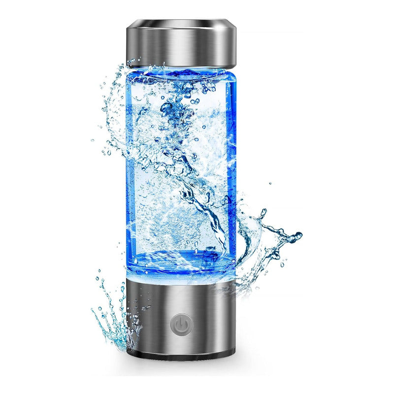 Fossduck Botella Ionizador De Agua Hidrogenada  Plateado 9v