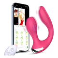 Vibrador Discreto 2 En 1 Inalámbrico Control Remoto App Rosa