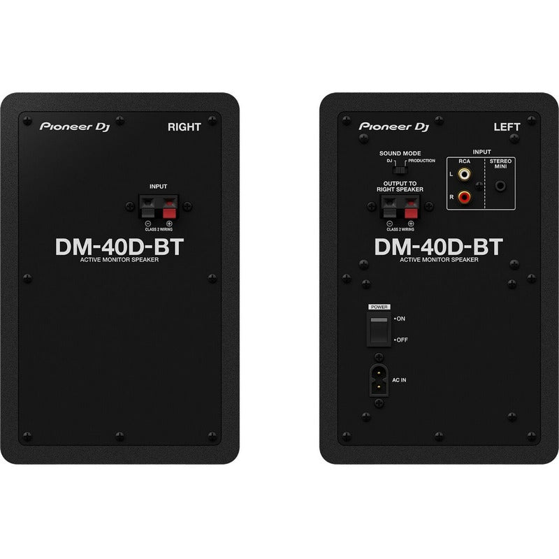 Pioneer Dj Dm-40d Bt Monitores De Estudio Negro