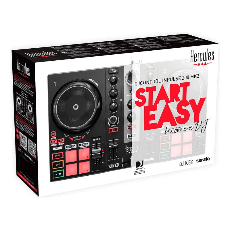 Hercules Dj Djcontrol Inpulse 200 Mk2 Controlador Dj Negro