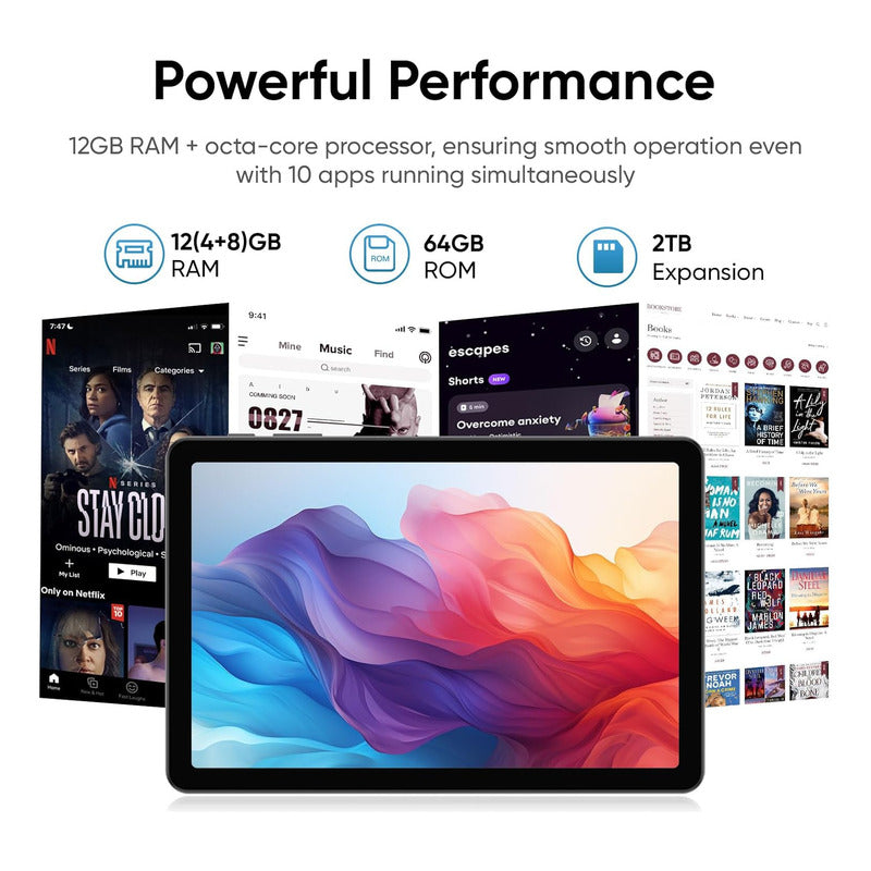 Juninke Tablet 10.1  2gb Ram 64gb 65a Negro