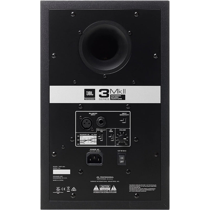 Jbl 306p Mk2 Monitor De Estudio Activo Negro
