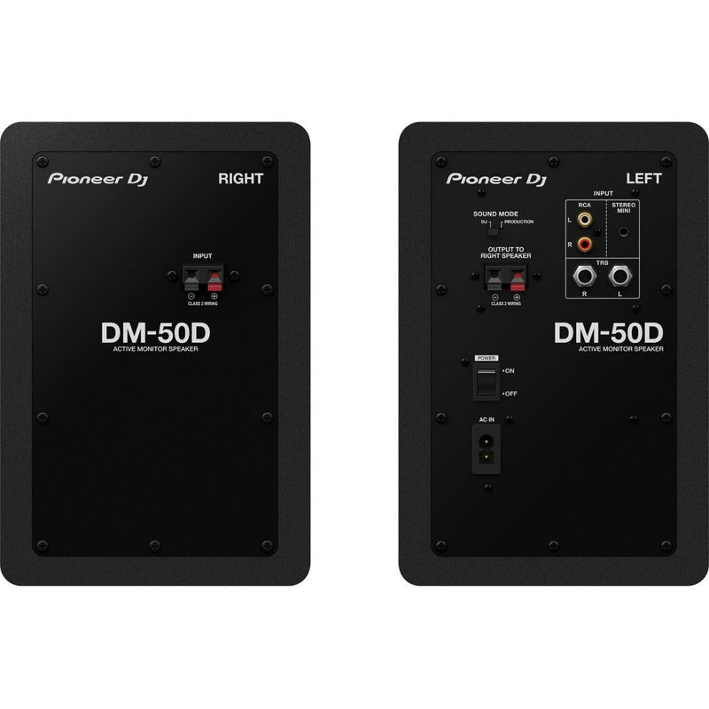 Pioneer Dj Dm-50d Negro Monitor De Estudio 110v Negro