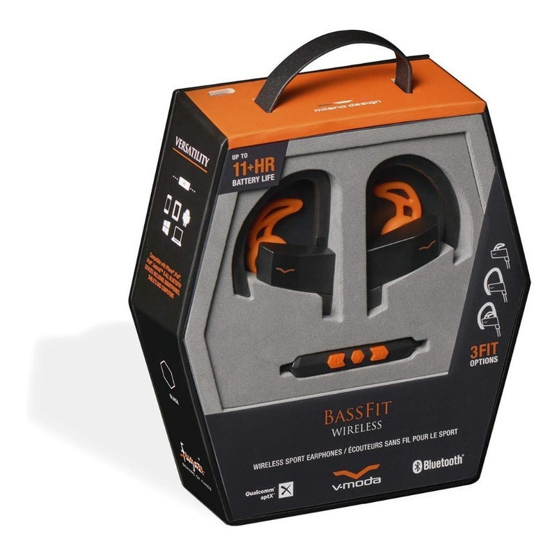 V Moda Bassfit Audifonos Deportivos In-ear Inalámbricos - Negro
