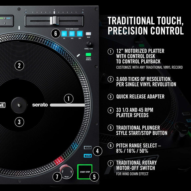 Rane Twelve Mk2 Controlador Dj Motorizado Tipo Vinilo Negro