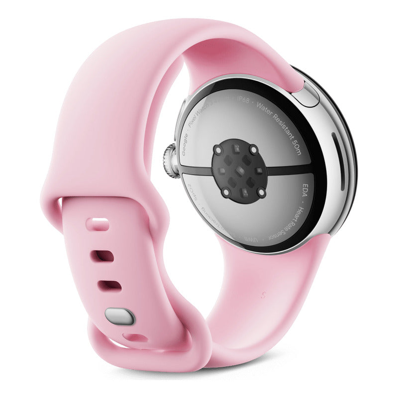 Google Pixel Watch 3 41mm Smartwatch Reloj Inteligente Polished Silver Silicona Rose Quartz Polished Silver