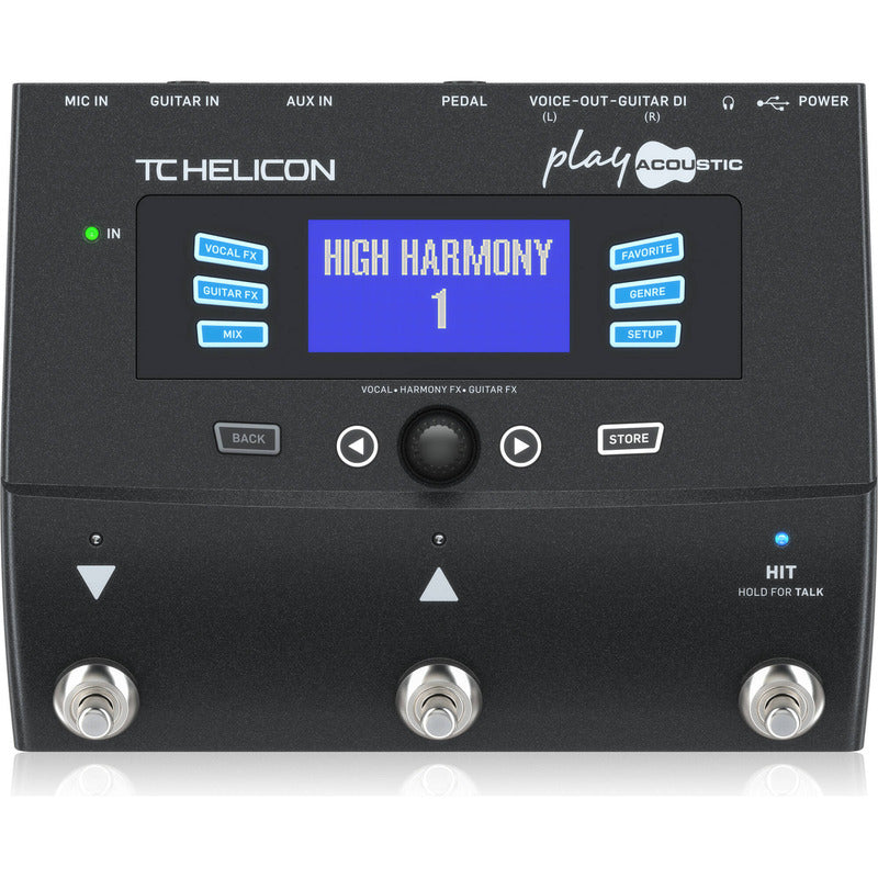 Tc Helicon Play Acoustic Procesador Vocal Guitarra Acustica Negro