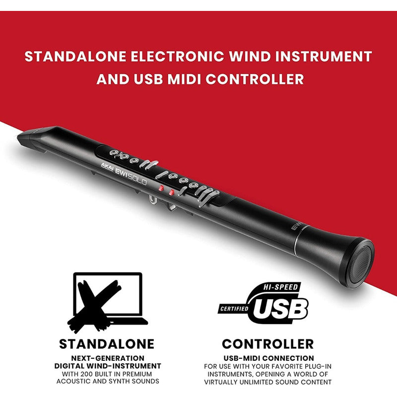Akai Ewi Solo Instrumento Midi Viento Sonido Integrado