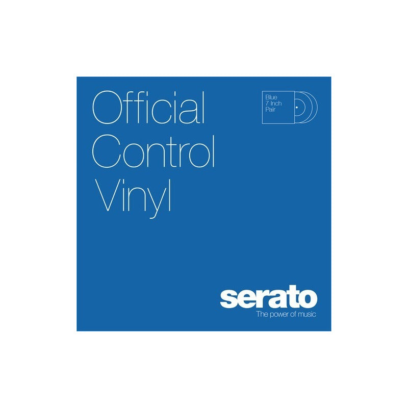 Serato Performance Series Par De Vinilos Timecode 7 Colores Azul