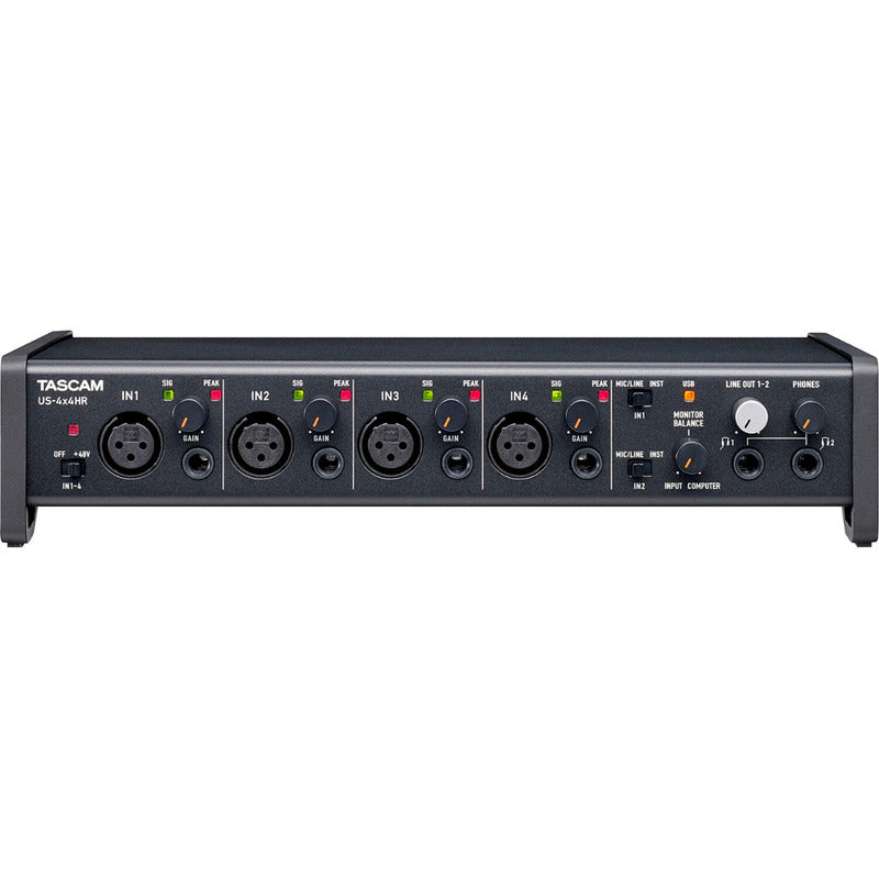 Tascam Us-4x4hr Interfaz De Audio Negro/rojo
